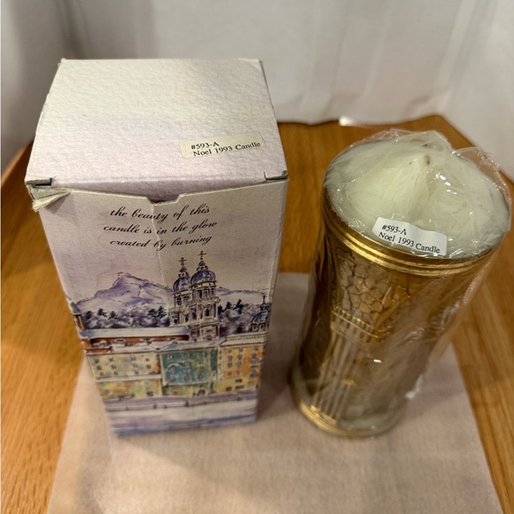 Vintage Emperor Art Creations Noel 1993 Christmas Holiday candle decor - Picture 3 of 5